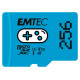 Emtec mSD 256GB UHSI U3 V30 A1 Gaming Blue