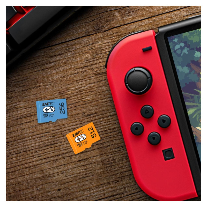 Emtec mSD 256GB UHSI U3 V30 A1 Gaming Blue