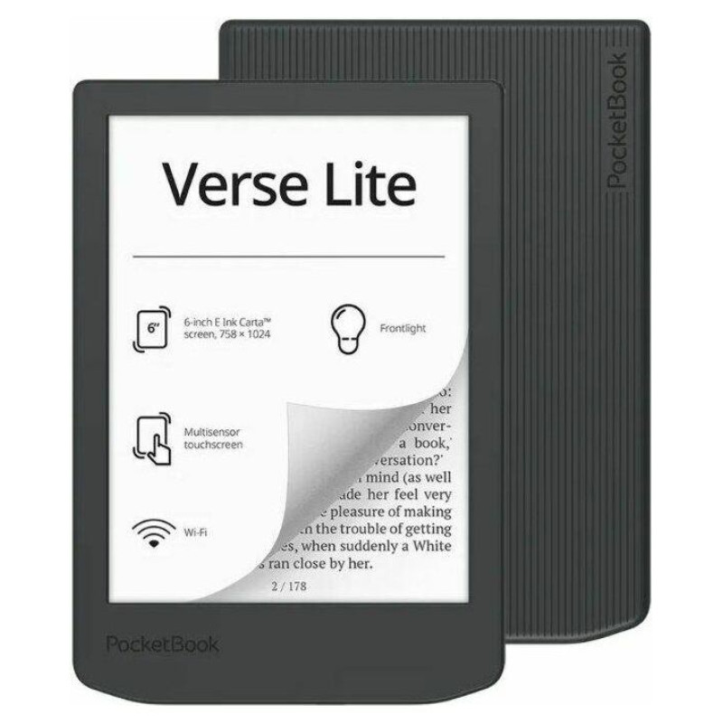 Pocketbook E-Reader|POCKETBOOK|Verse Lite 619 6'|6"|1024x758|1xUSB-C|Wireless LAN|Grey|PB619-T-WW