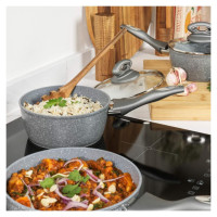 Salter BW02986G1EU7 Marblestone 3-Piece Saucepan Set - 16/18/20cm