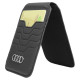 Audi Leather Wallet Card MagSafe magnetic with stand - black