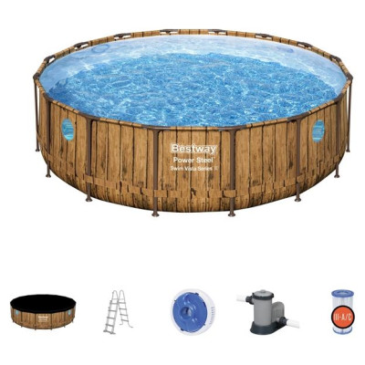 Bestway 56725 Power Steel Swim Vista Series Pool Set