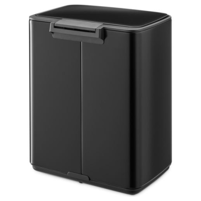 Brabantia atkritumu tvertne ar pedāli, 12L, Matt Black - 238000