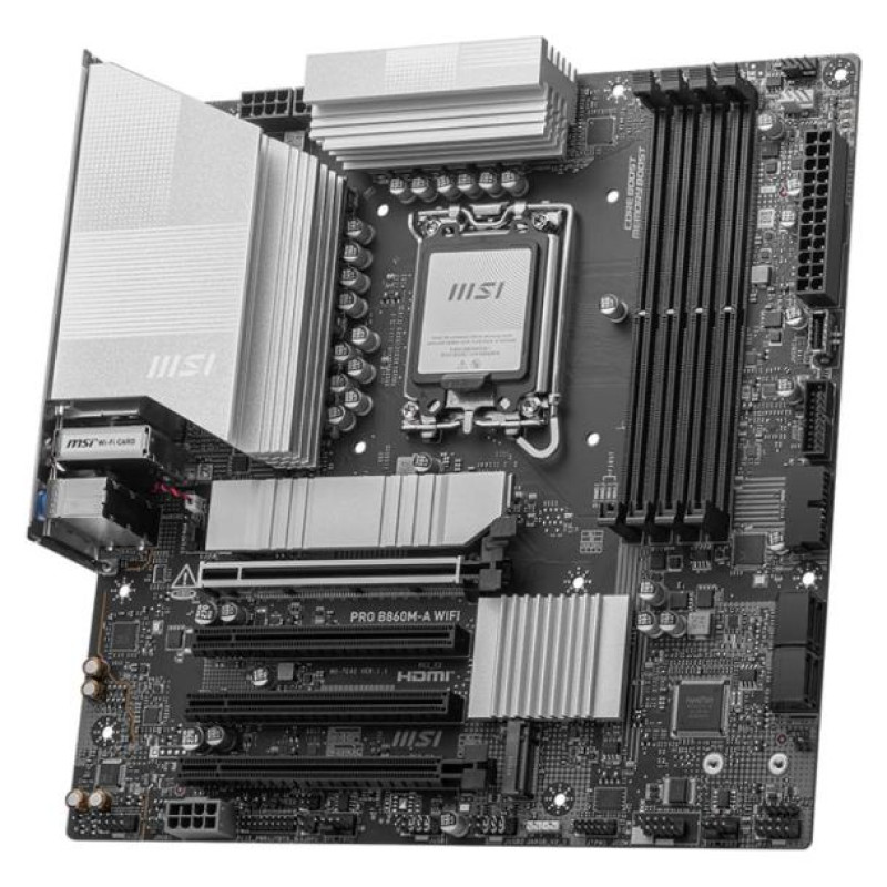 MSI Mainboard|MSI|Intel B860 Express|LGA1851|Micro-ATX|Memory DDR5|Memory slots 4|PROB860M-AWIFI