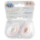 Canpol Babies Mānekļi "ROYAL BABY" silikona simetriskās formas 0-6 mēn., Canpol 22/650 pink (2 gab.)