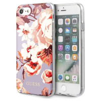 Guess GUHCI8PCUTRFL02 iPhone 7/8/SE 2020 / SE 2022 lilac/lilac N°2 Flower Collection Shiny
