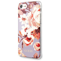 Guess GUHCI8PCUTRFL02 iPhone 7/8/SE 2020 / SE 2022 lilac/lilac N°2 Flower Collection Shiny