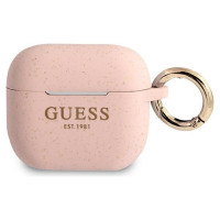 Guess GUA3SGGEP AirPods 3 cover pink/pink Silicone Glitter