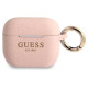 Guess GUA3SGGEP AirPods 3 cover pink/pink Silicone Glitter