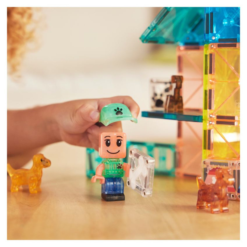 Magna-Tiles Magnētiskais konstruktors Kucēnu parks, 27 gab.