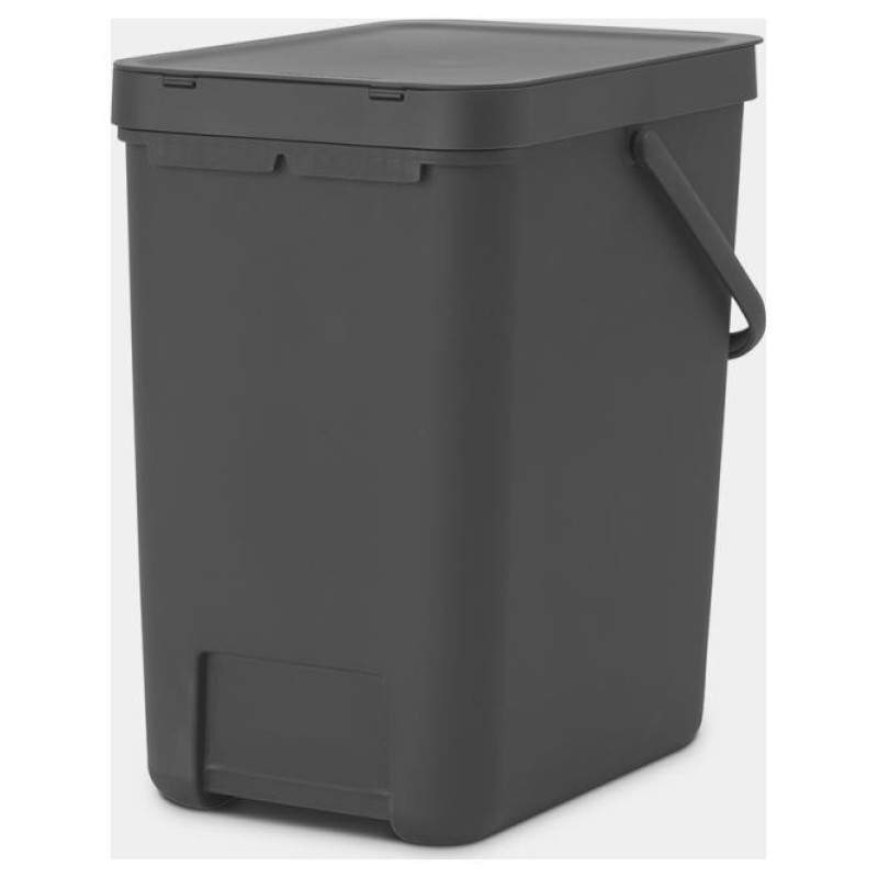 Brabantia atkritumu tvertne Sort & Go, 25 l, Grey - 129940