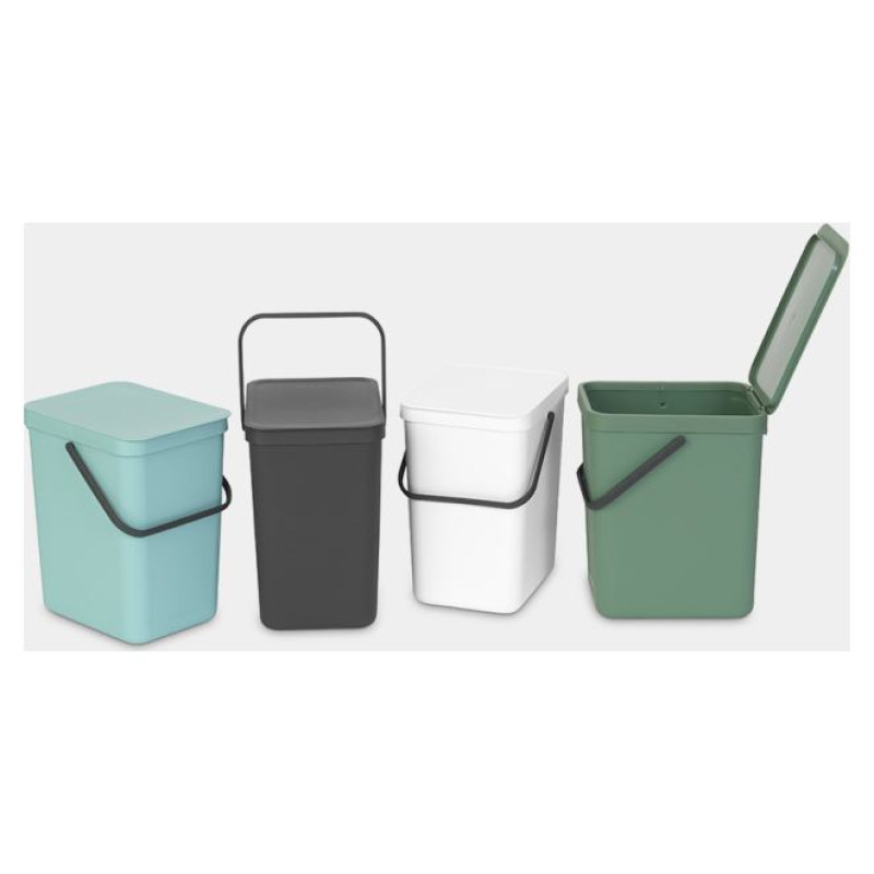 Brabantia atkritumu tvertne Sort & Go, 25 l, Grey - 129940