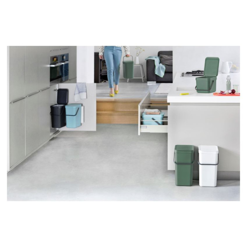 Brabantia atkritumu tvertne Sort & Go, 25 l, Grey - 129940