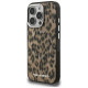 Karl Lagerfeld IML Leopard Pattern MagSafe Case for iPhone 16 Pro - Brown