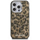 Karl Lagerfeld IML Leopard Pattern MagSafe Case for iPhone 16 Pro - Brown