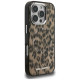 Karl Lagerfeld IML Leopard Pattern MagSafe Case for iPhone 16 Pro - Brown