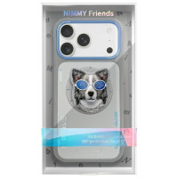 Nimmy Glasses Cool Dog MagSafe Case for iPhone 17 Pro - Gray