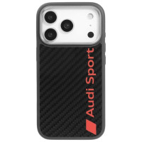 Audi R8 Carbon Fiber MagSafe Case for iPhone 17 Pro - Black