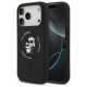 Karl Lagerfeld Silicone Karl&Choupette Ring MagSafe Case for iPhone 17 Pro Max - Black