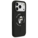 Karl Lagerfeld Silicone Karl&Choupette Ring MagSafe Case for iPhone 17 Pro Max - Black
