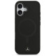 Mercedes Plain Smooth Leather MagSafe case for iPhone 17 - black