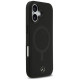 Mercedes Plain Smooth Leather MagSafe case for iPhone 17 - black
