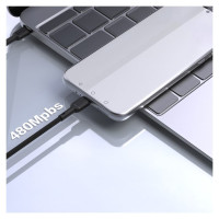 Dudao L9C Max 240W PD USB-C - USB-C Cable 1.2m - Black