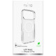 Puro Lite Mag TPU+PC Case Compatible with MagSafe for iPhone 17 Pro - Transparent with White Ring