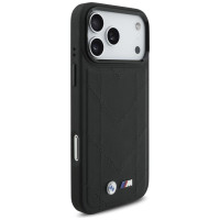 BMW M Quilted Logo MagSafe Case for iPhone 17 Pro Max - Black