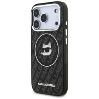 Karl Lagerfeld IML Choupette Head Logo MagSafe Case for iPhone 17 Pro - Black
