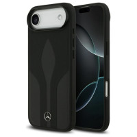Mercedes Leather The Move MagSafe case for iPhone 17 Air - black