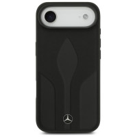 Mercedes Leather The Move MagSafe case for iPhone 17 Air - black