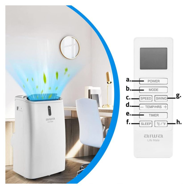 Aiwa AIWA-PAC12Y2 Portable Air Conditioner