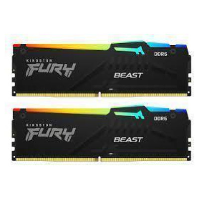 Kingston 32GB 6400MT/s DDR5 CL32 DIMM (Kit of 2) FURY Beast RGB EXPO