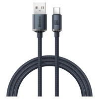 Baseus Crystal Shine Series cable USB cable for fast charging and data transfer USB Type A - USB Type C 100W 1.2m black (CAJY000401)