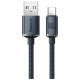 Baseus Crystal Shine Series cable USB cable for fast charging and data transfer USB Type A - USB Type C 100W 1.2m black (CAJY000401)