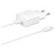 Samsung EP-T1510XWEGEU USB-C 15W PD AFC wall charger + USB-C cable - white