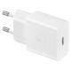 Samsung EP-T1510XWEGEU USB-C 15W PD AFC wall charger + USB-C cable - white
