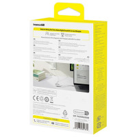 Baseus Dynamic 4 Pro 100W USB-C - USB-C Magnetic Cable 1m - White