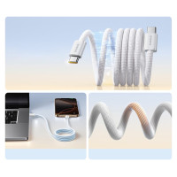 Baseus Dynamic 4 Pro 100W USB-C - USB-C Magnetic Cable 1m - White