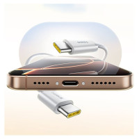 Baseus Dynamic 4 Pro 100W USB-C - USB-C Magnetic Cable 1m - White