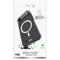 Puro Impact Clear D3O TPU+PC MagSafe Compatible Case for iPhone 17 Air - Transparent