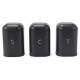 Salter BW13729EU7 Pebble 3-Piece Canister Set Charcoal
