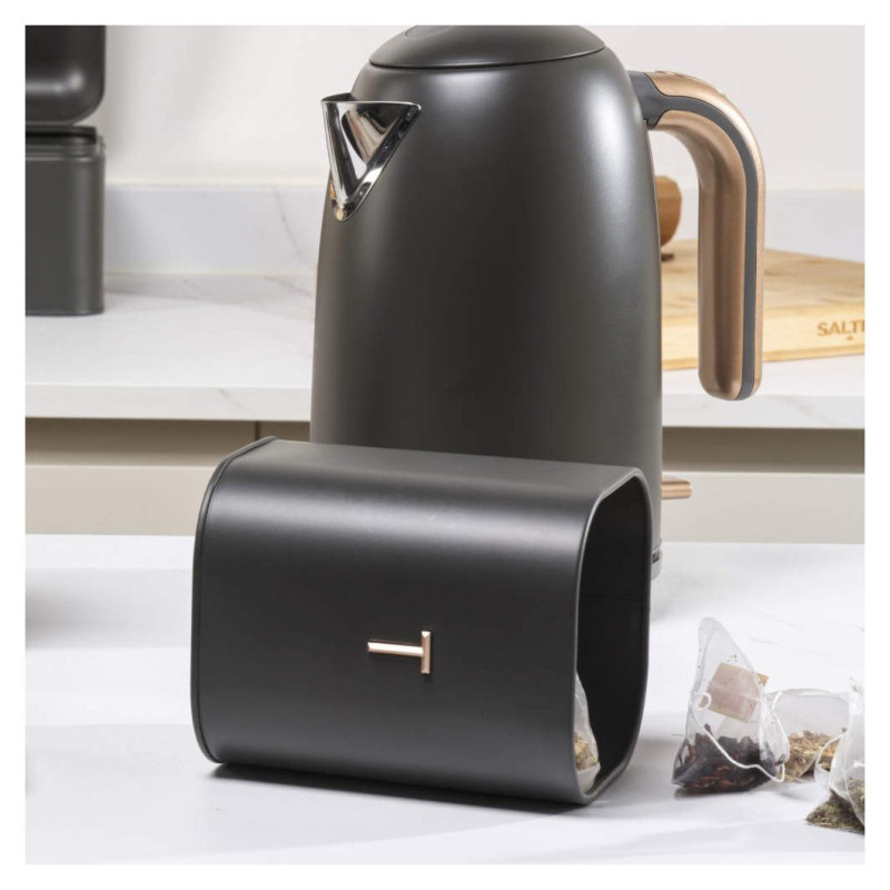 Salter BW13729EU7 Pebble 3-Piece Canister Set Charcoal