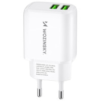 Wozinsky CUWCW 2.4A 2 x USB-A wall charger - white