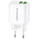 Wozinsky CUWCW 2.4A 2 x USB-A wall charger - white
