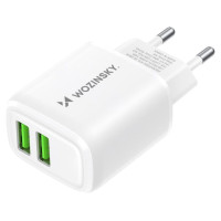 Wozinsky CUWCW 2.4A 2 x USB-A wall charger - white