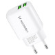 Wozinsky CUWCW 2.4A 2 x USB-A wall charger - white