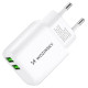Wozinsky CUWCW 2.4A 2 x USB-A wall charger - white