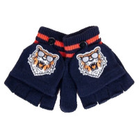 Yoclub Cimdiņi 5P ar "kapucīti" MITTENS R-127 navy blue (14)